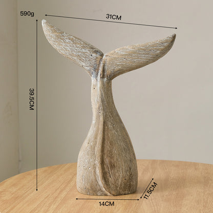 Coastal Whale Tail Sculpture