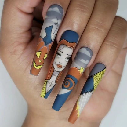 Creative Halloween-themed artificial nails Acalora
