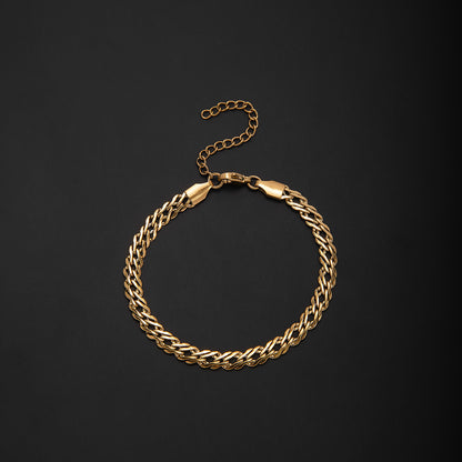 Stylish Interwoven Chain Bracelet Acalora