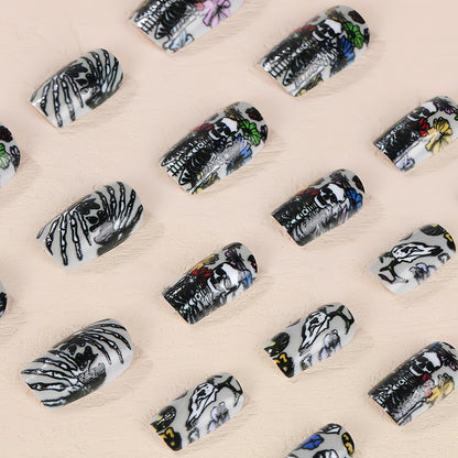 Creative Skeleton Nail Design Acalora