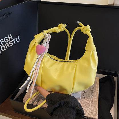 Stylish Leather Hobo Handbag Acalora