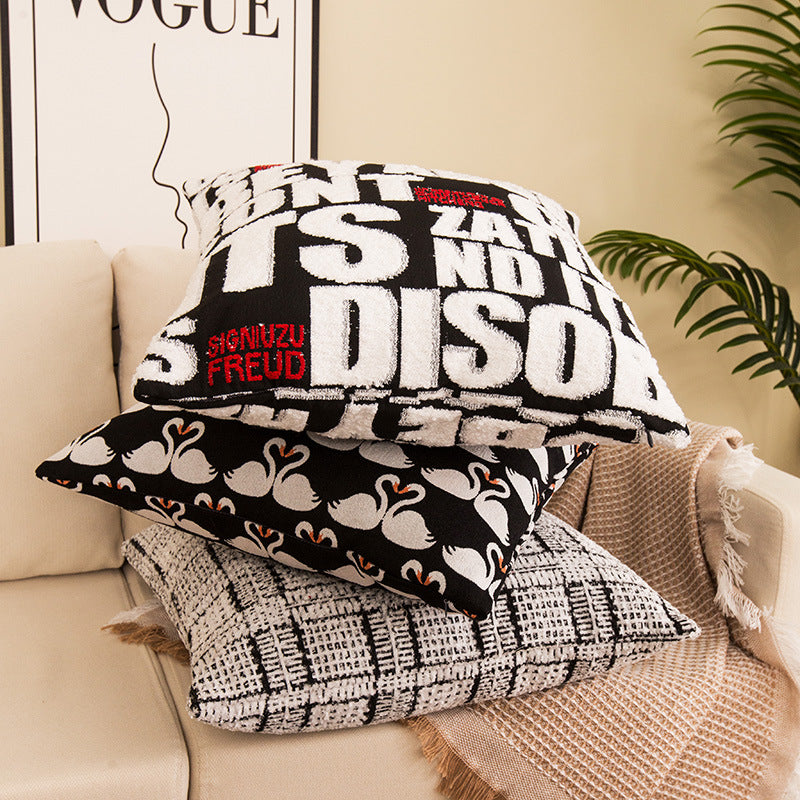Decorative Dot Print Throw Pillow