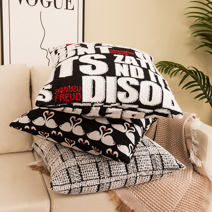 Decorative Dot Print Throw Pillow