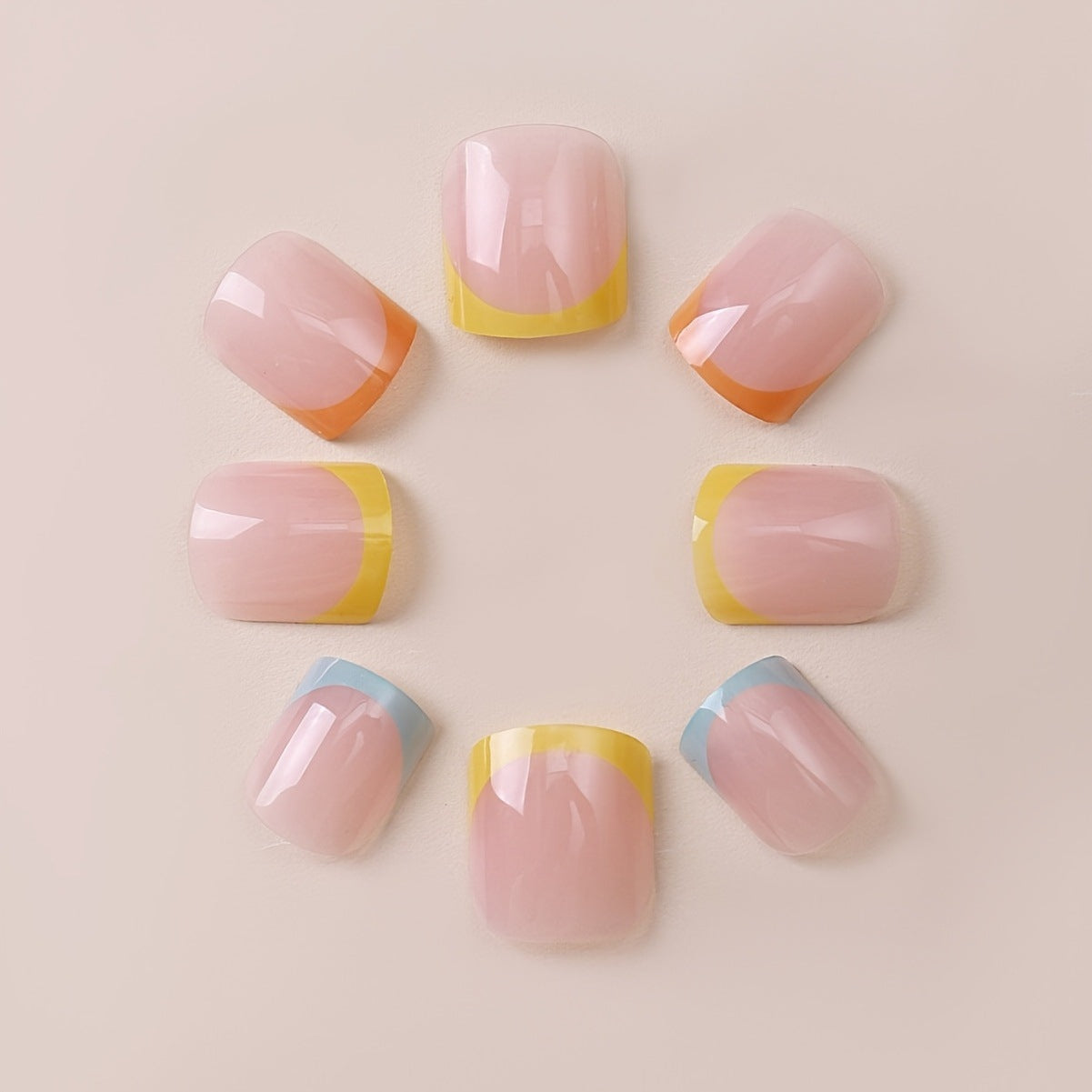 Artistic French Tip Nail Wrap Set Acalora