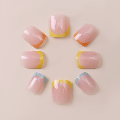 Artistic French Tip Nail Wrap Set Acalora