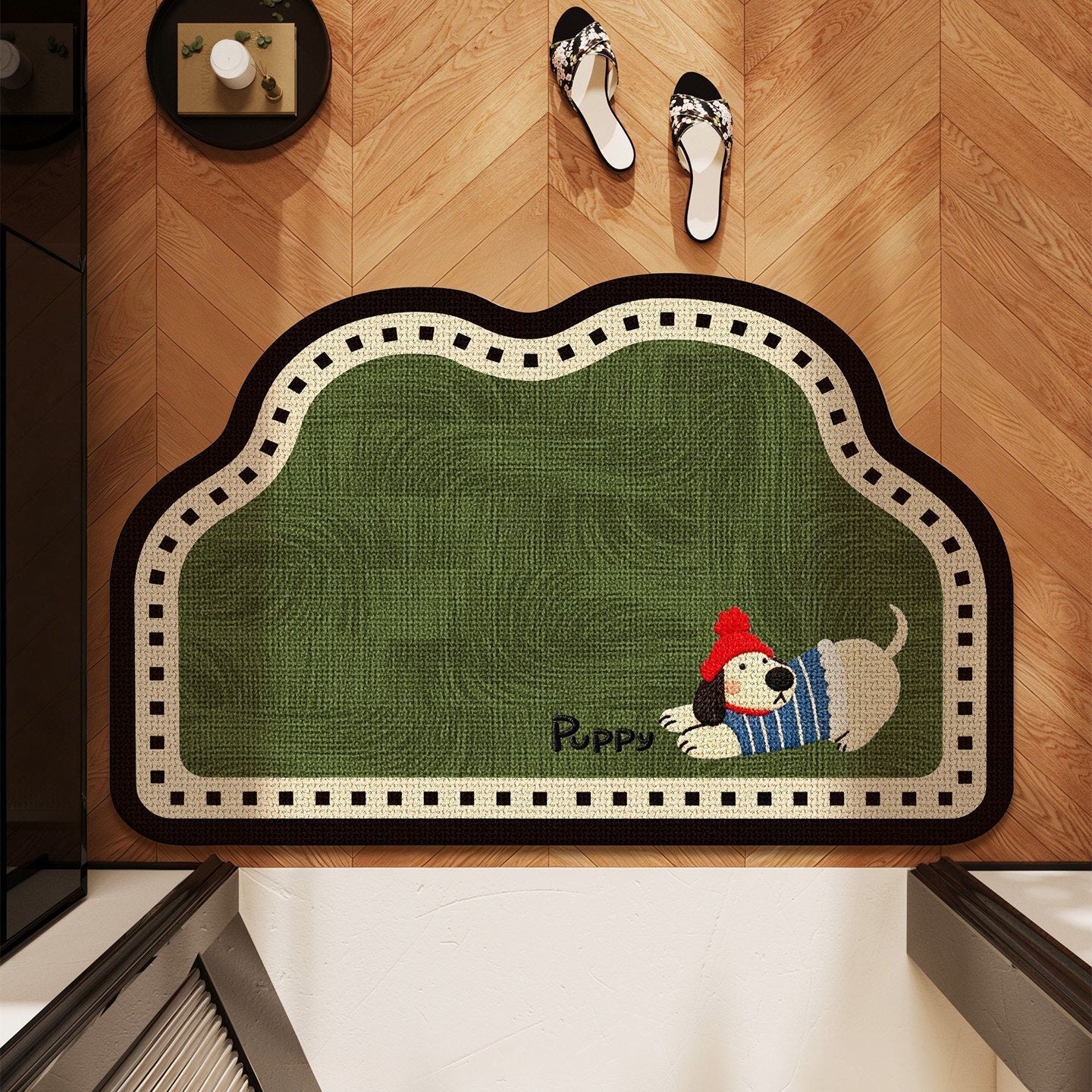 Cartoon-Themed Plush Bath Rug