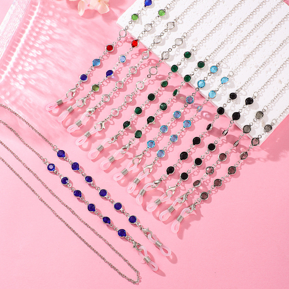 Artistic Beaded Eyewear Chain Acalora