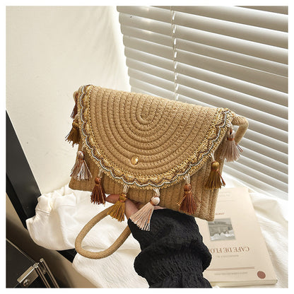 Bohemian Woven Clutch Bag Acalora