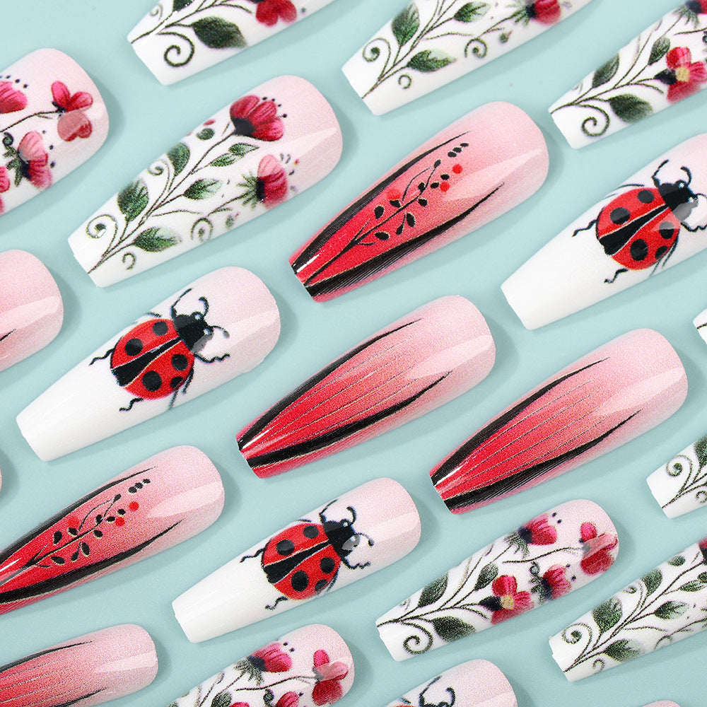 Creative Nail Art Set with Floral Motifs Acalora