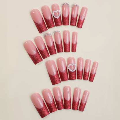 Glamorous Glittery Press-On Nails Acalora