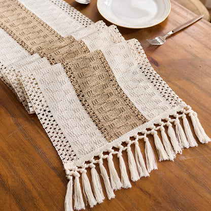 Elegant Macramé Table Runner