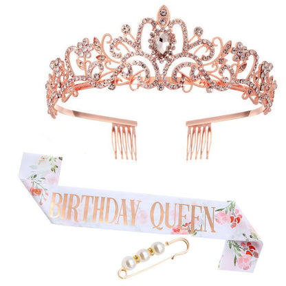 Women's Festive Crown with Elegant Sash Kalsten