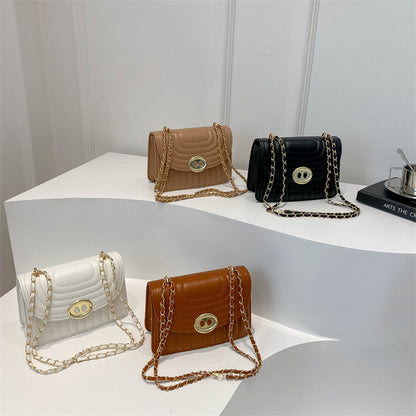 Quilted Chain Link Crossbody Handbag Acalora