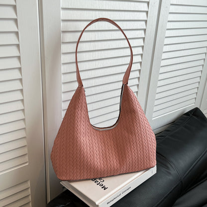 Textured Woven Shoulder Bag Acalora