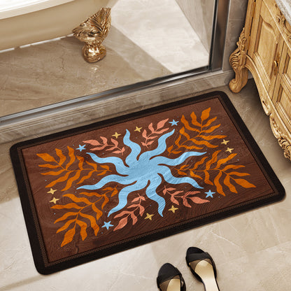 Floral Print Area Rug Acalora