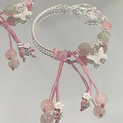 Floral Charm Wrap Bracelet Acalora