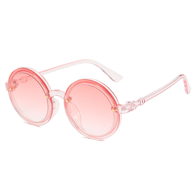Women's Round Sunglasses with Transparent Frame Skanto