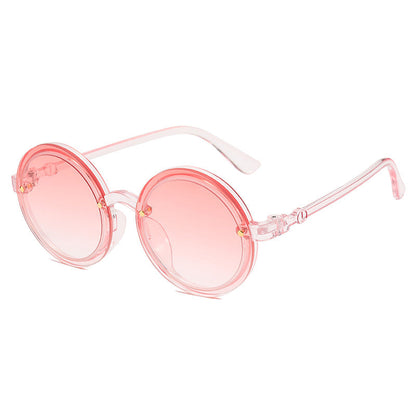 Women's Round Sunglasses with Transparent Frame Skanto