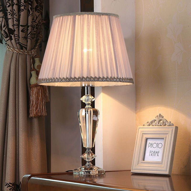 Modern Crystal Accent Table Lamp