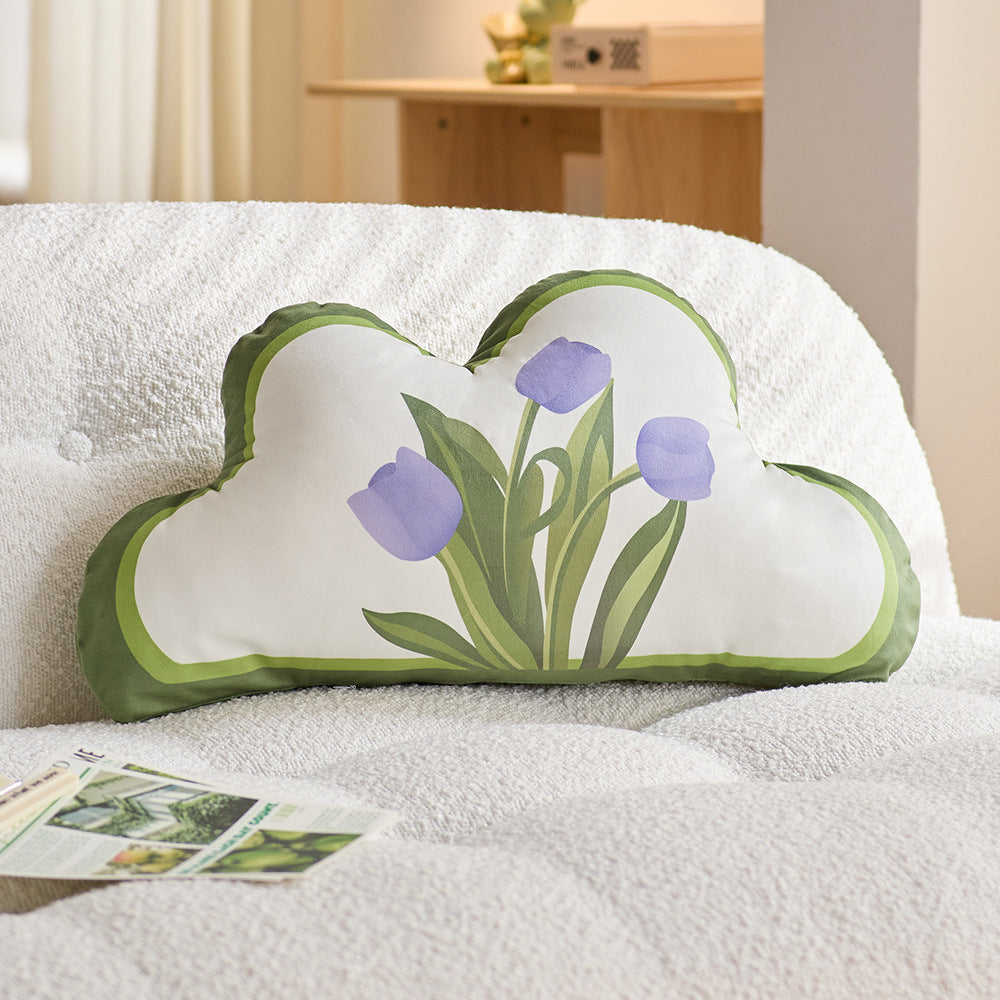 Decorative Cloud-Shaped Throw Pillow