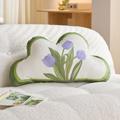 Decorative Cloud-Shaped Throw Pillow