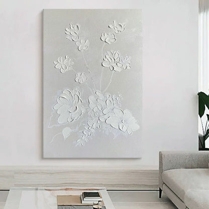 Textured Floral Wall Art