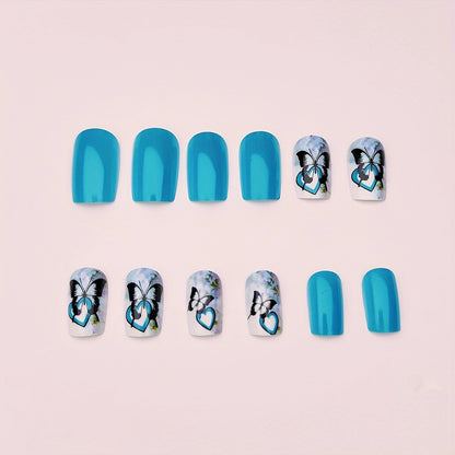 Artistic Butterfly-Themed Nail Art Acalora