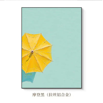 Summer Beach Umbrella Art Print