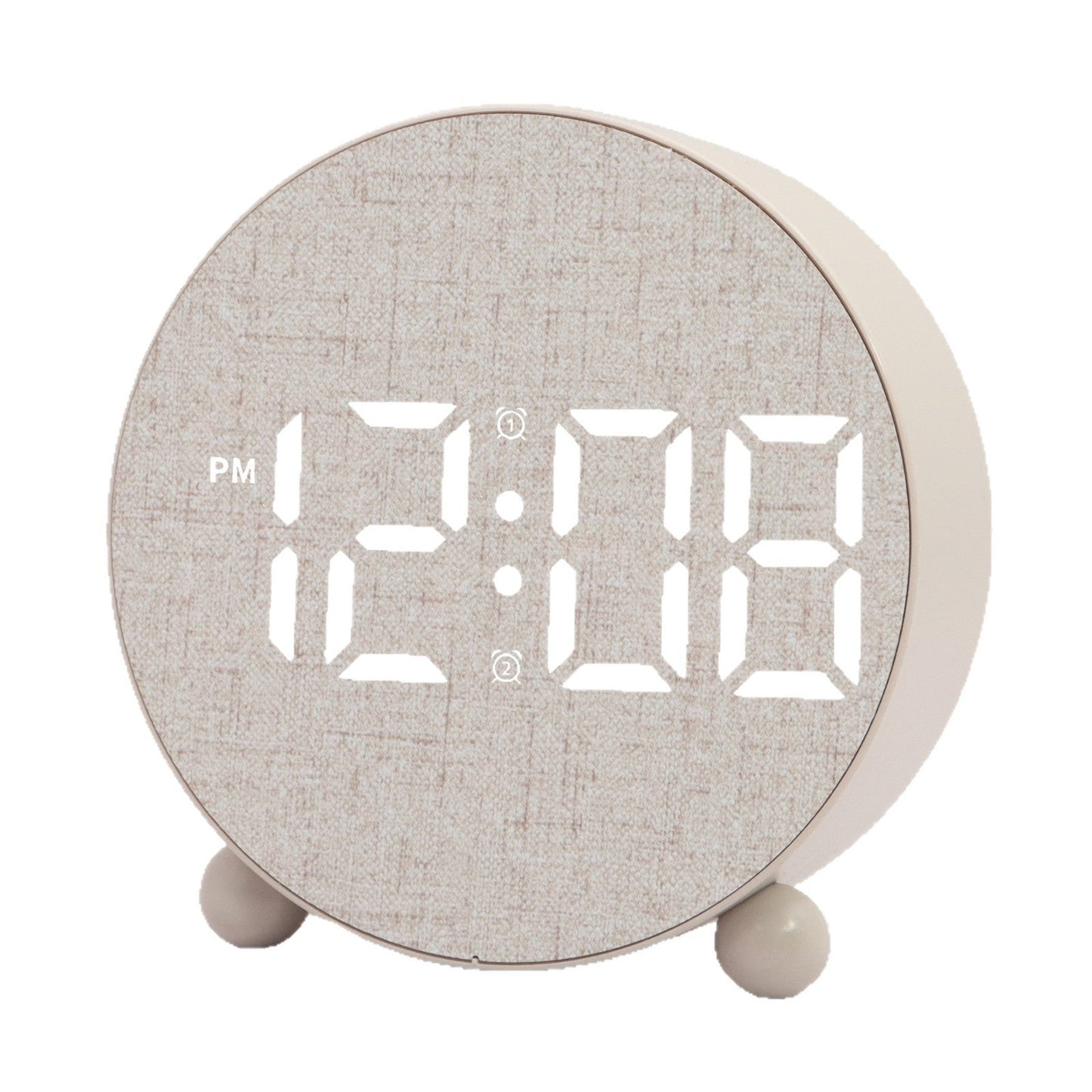 Digital Alarm Clock with Large LED Display and Temperature Display