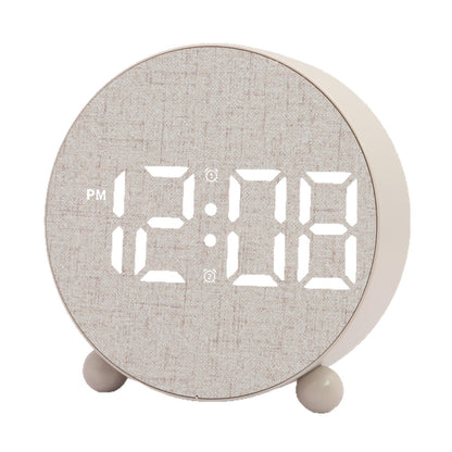 Digital Alarm Clock with Large LED Display and Temperature Display