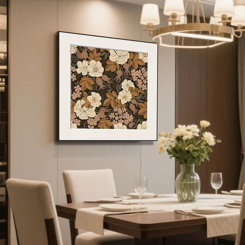 Floral Themed Canvas Wall Decoration
