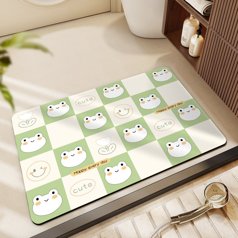 Cute Cartoon Pet-Themed Bath Mat Acalora