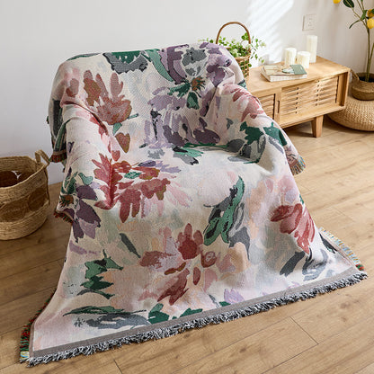Artistic Jacquard Throw Blanket