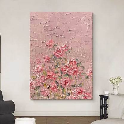Floral Textured Canvas Wall Art