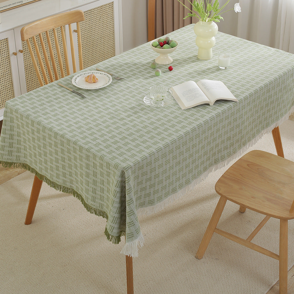 Decorative Fringed Tablecloth
