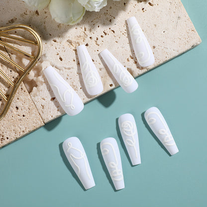 Glossy Design Artificial Nails Acalora