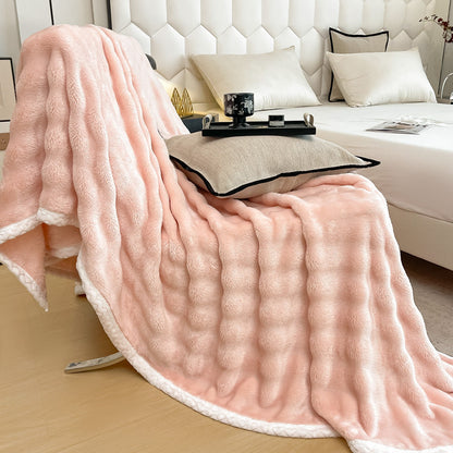 Plush Faux Fur Throw Blanket