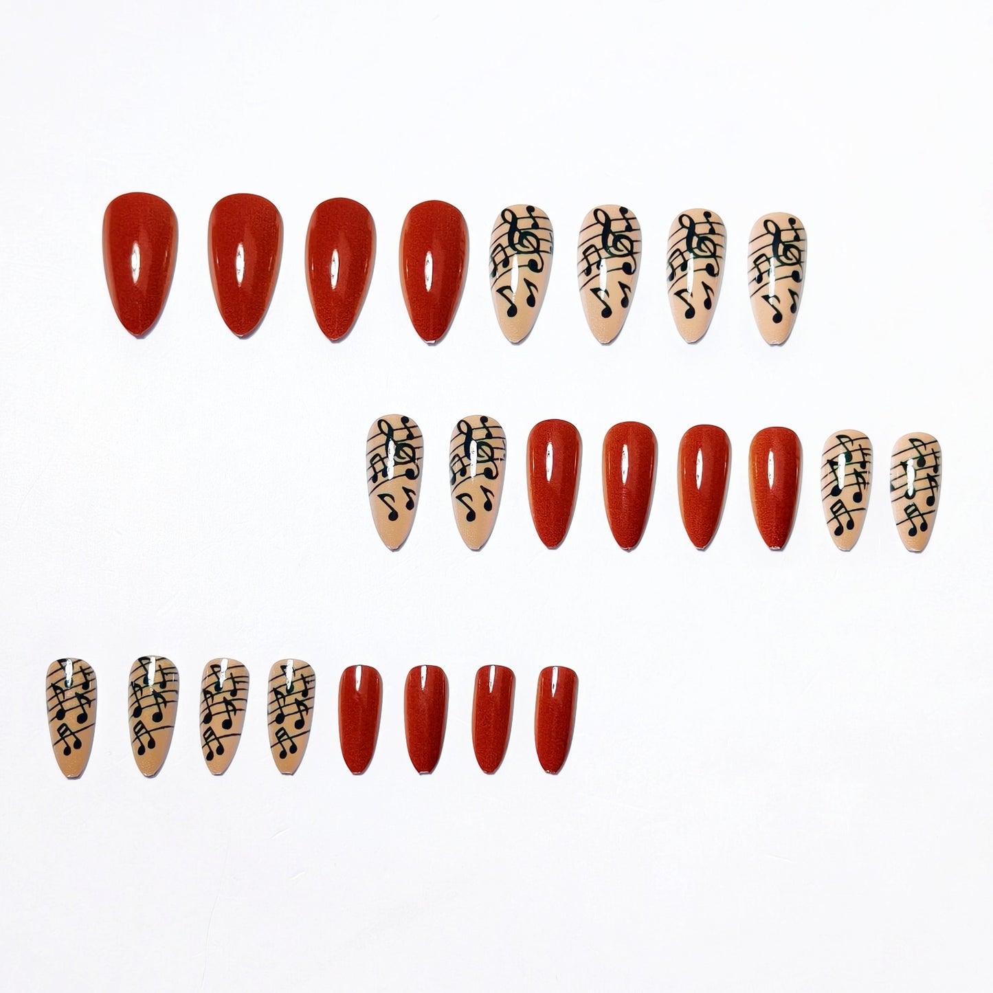 Musical Note Long-Lasting Nail Art Acalora