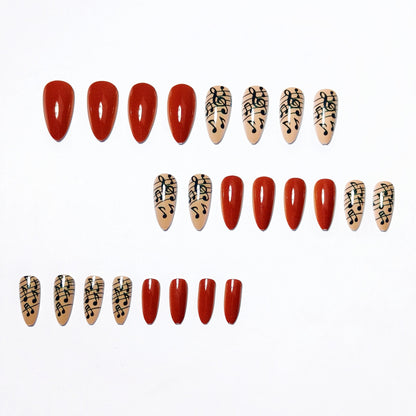 Musical Note Long-Lasting Nail Art Acalora