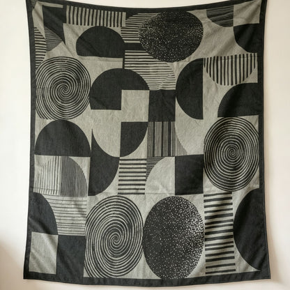 Artistic Patterned Throw Blanket  1788861599