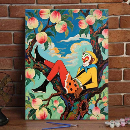 Whimsical Monkey Adventure Art Print