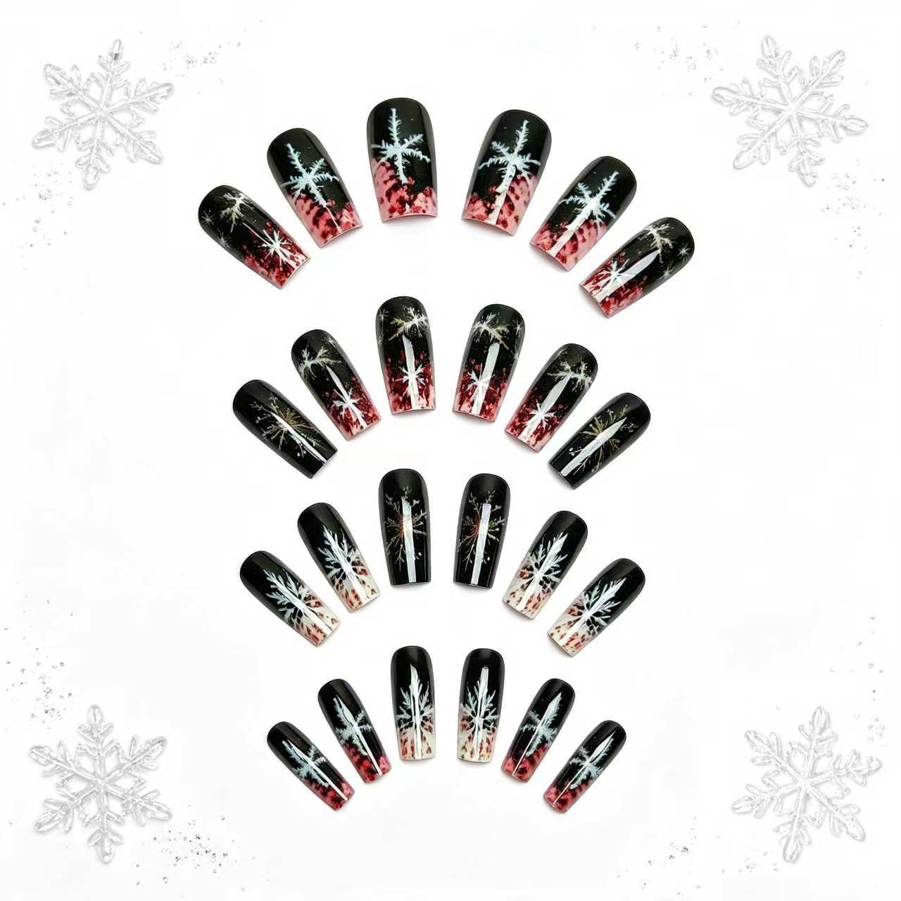 Winter-Themed Long-Lasting Nail Art Acalora
