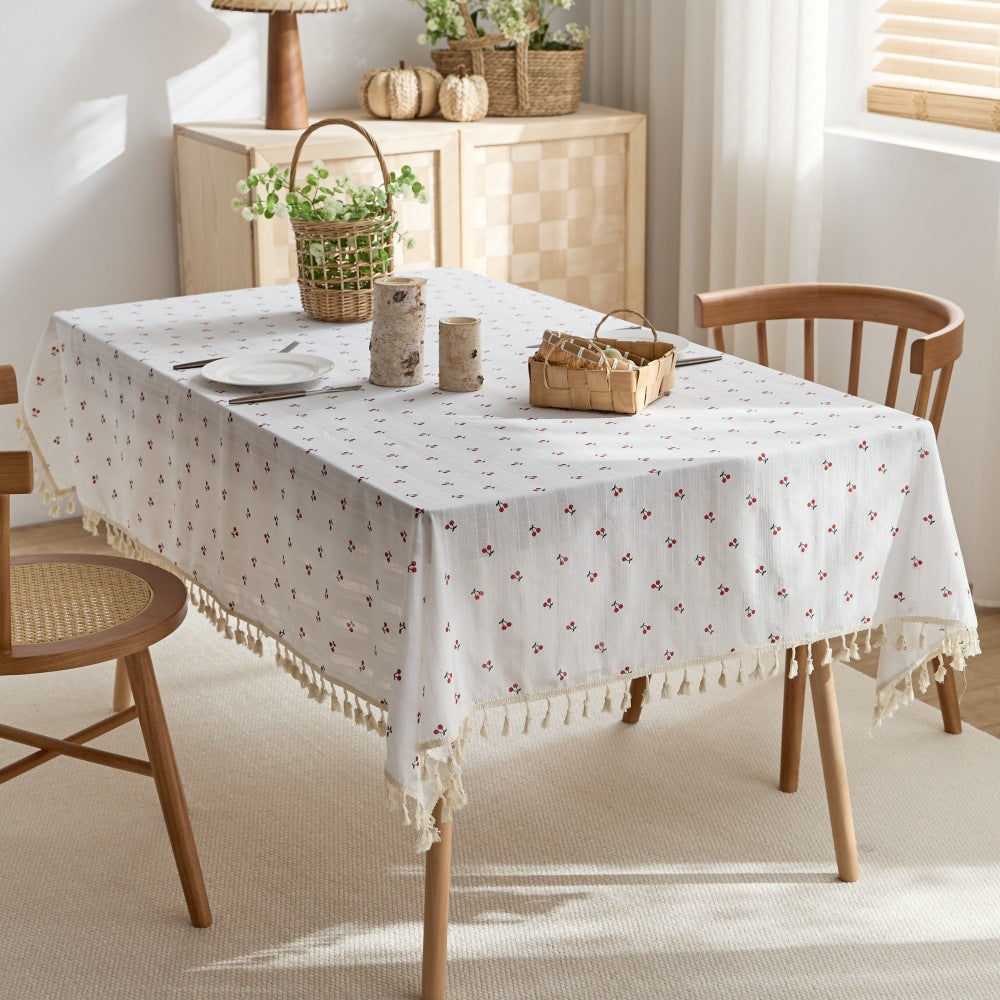 Decorative Fringe Tablecloth