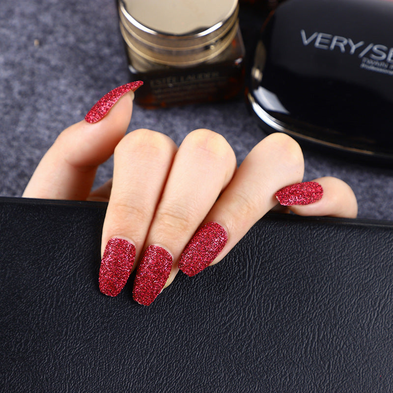 Glittering artificial nails in modern design Acalora