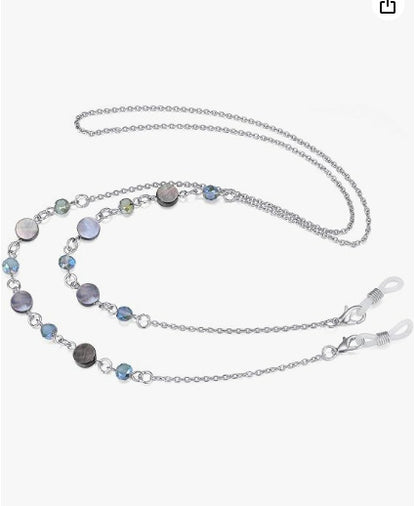 Elegant Beaded Eyewear Chain Acalora