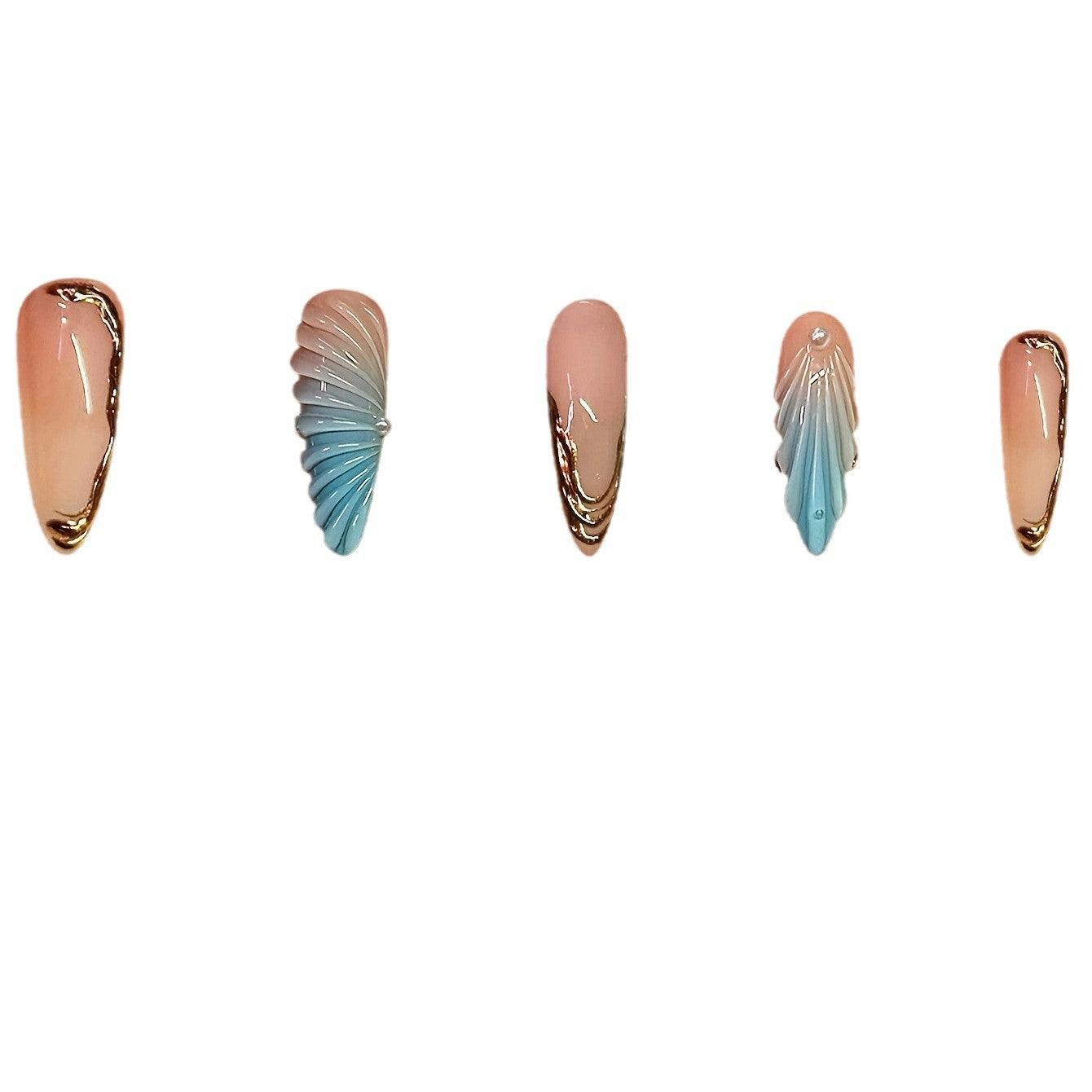 Artistic Sculpted Press-On Nail Set Acalora