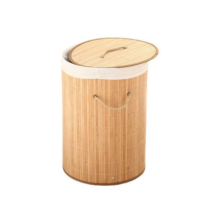 High-quality bamboo laundry container with lid Acalora