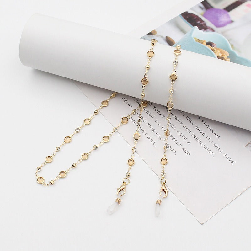 Elegant Crystal-Embellished Eyewear Chain Acalora 1788159829