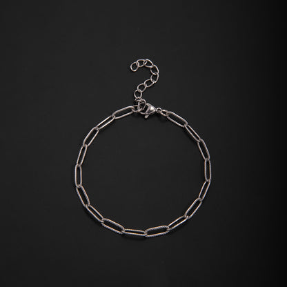 Textured Chain Link Bracelet Acalora