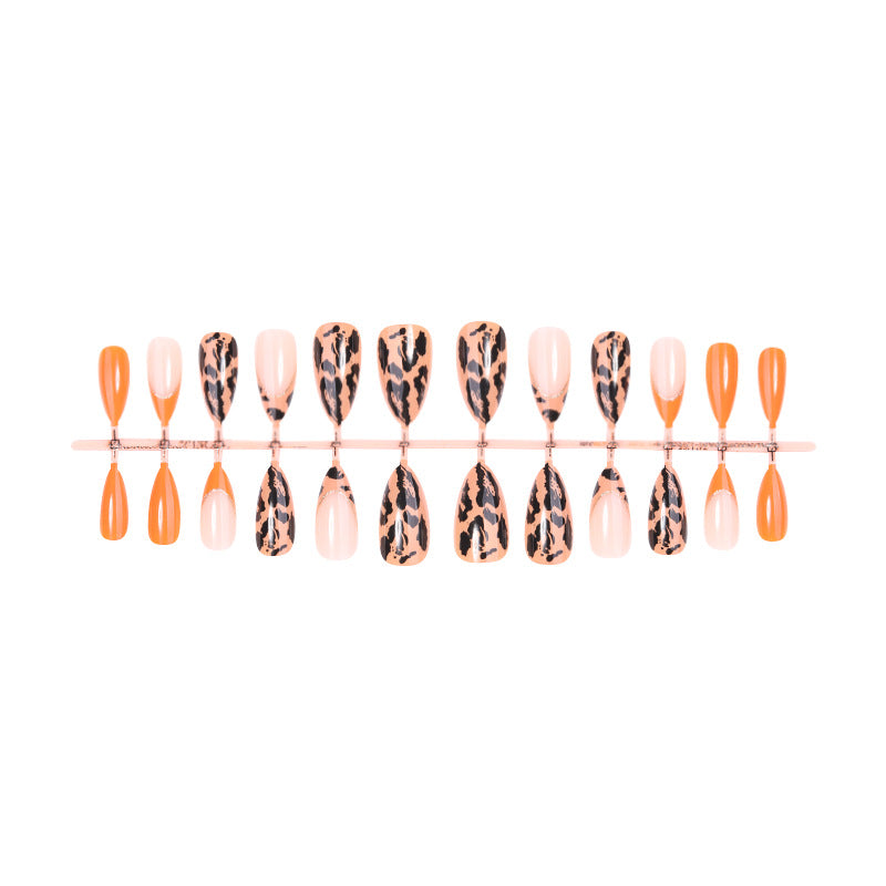 Creative Leopard Print Press-On Nails Acalora